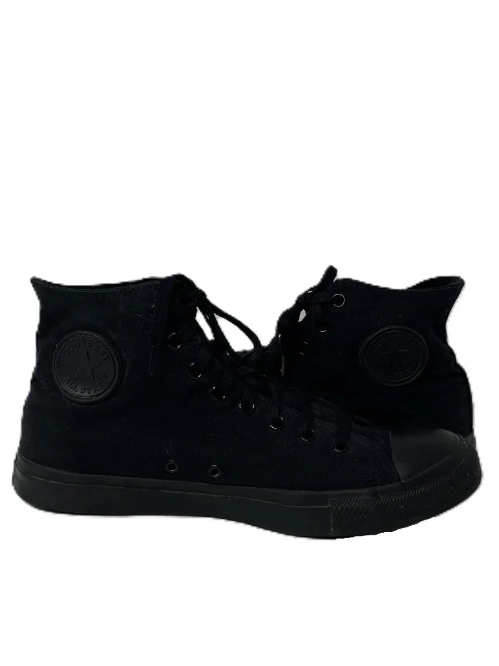 Converse Chuck Taylor All Star High Top All Black Canvas Men Sz 12 Sneaker Shoes